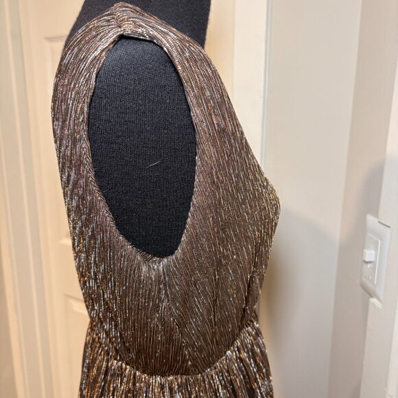 Queenia metallic shimmery party dress, size small NWT - Picture 7 of 7